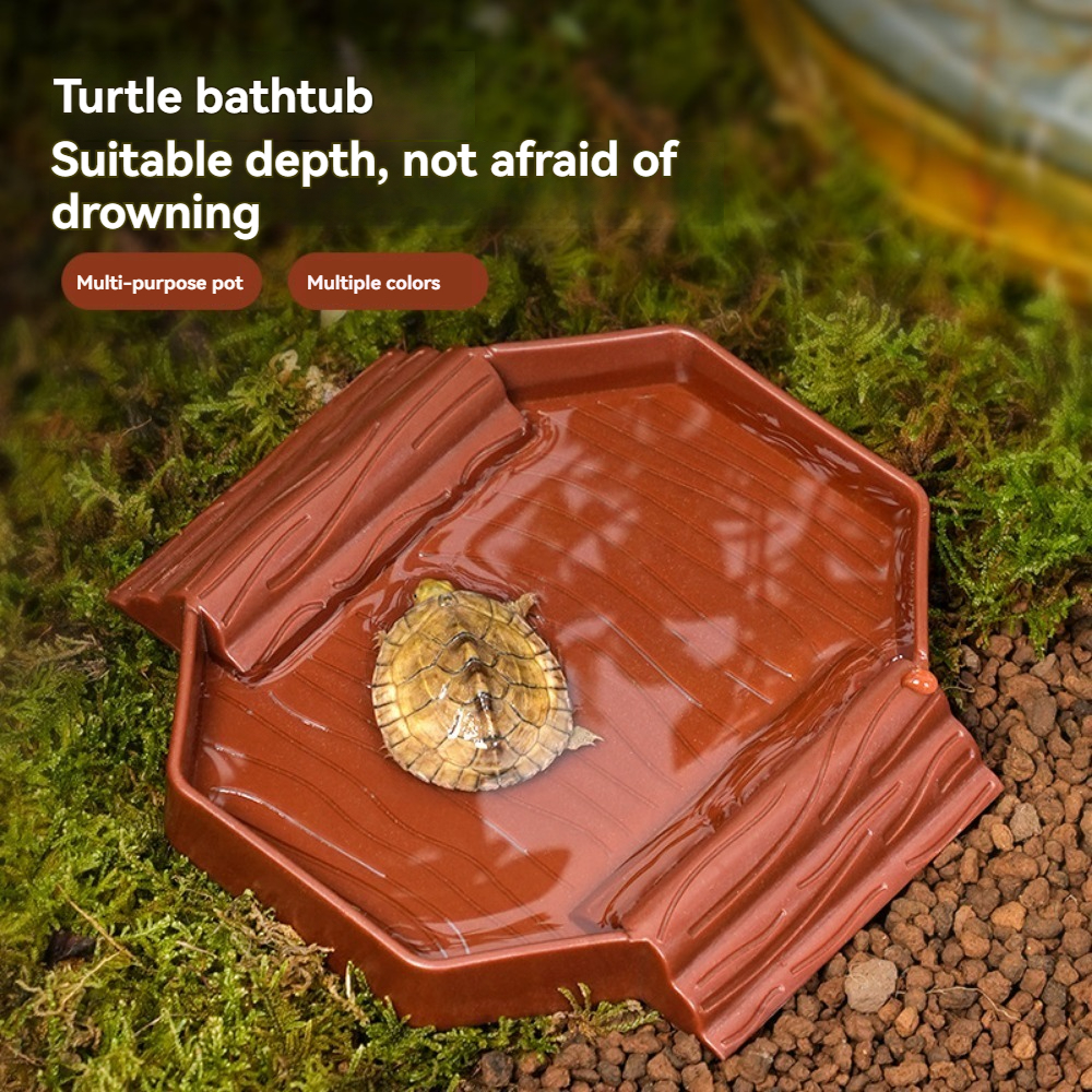 Yellow edge turtle bath basin  – Water Dish Reptile recenzja i cena
