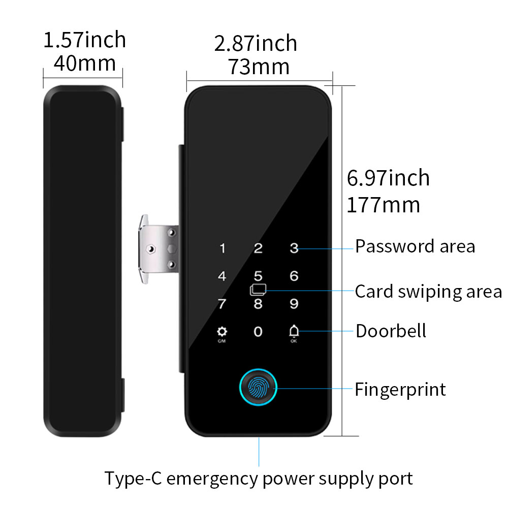 B16 Tuya APP Bluetooth Glass D – Glass Door Hinge recenzja i cena