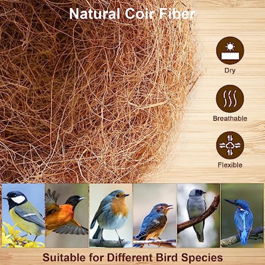 PCS Coconut Fiber for Bird Nes – Substrate Coconut Fiber recenzja i cena