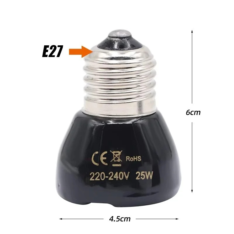 25/50/75/100W E27 Black Infrar – Ceramic Heat Emitter recenzja i cena
