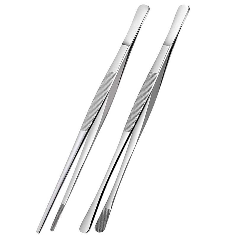 2Pcs 12-Inch Kitchen Cooking T – Feeding Tong Stainless recenzja i cena