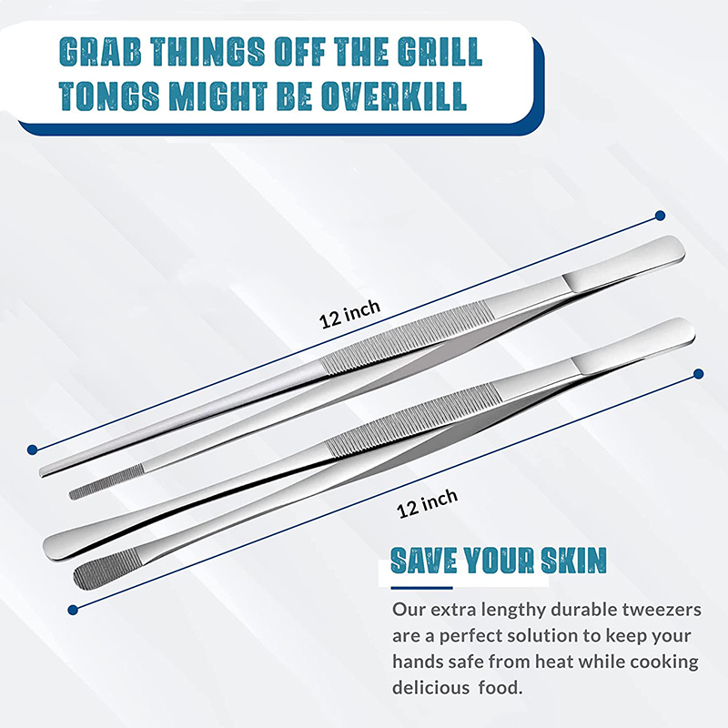 2Pcs 12-Inch Kitchen Cooking T – Feeding Tong Stainless recenzja i cena