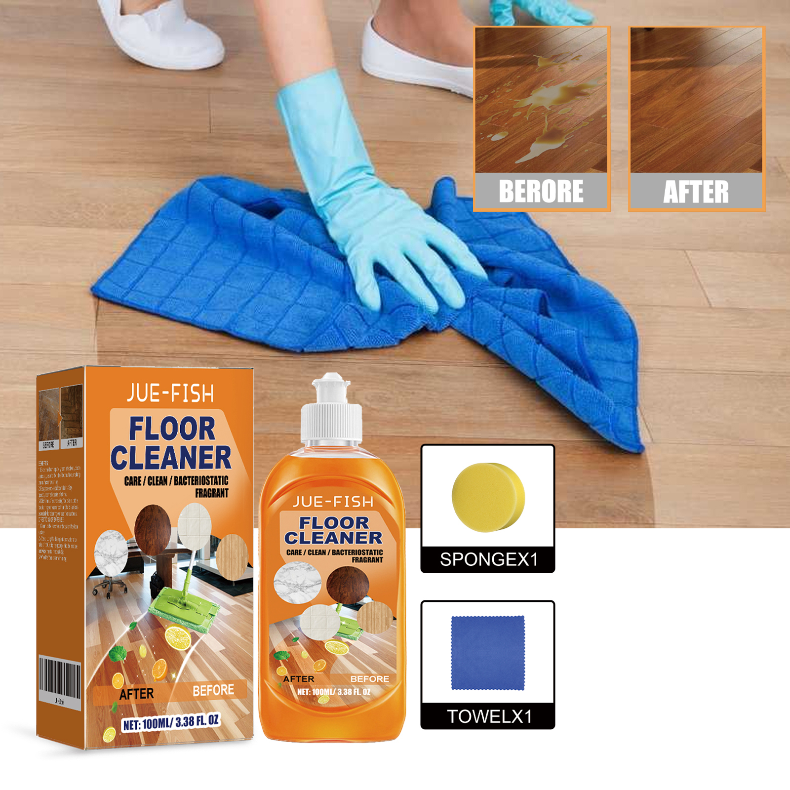 Jue Fish Floor Cleaner Set For – Ceramic Tile Floor recenzja i cena