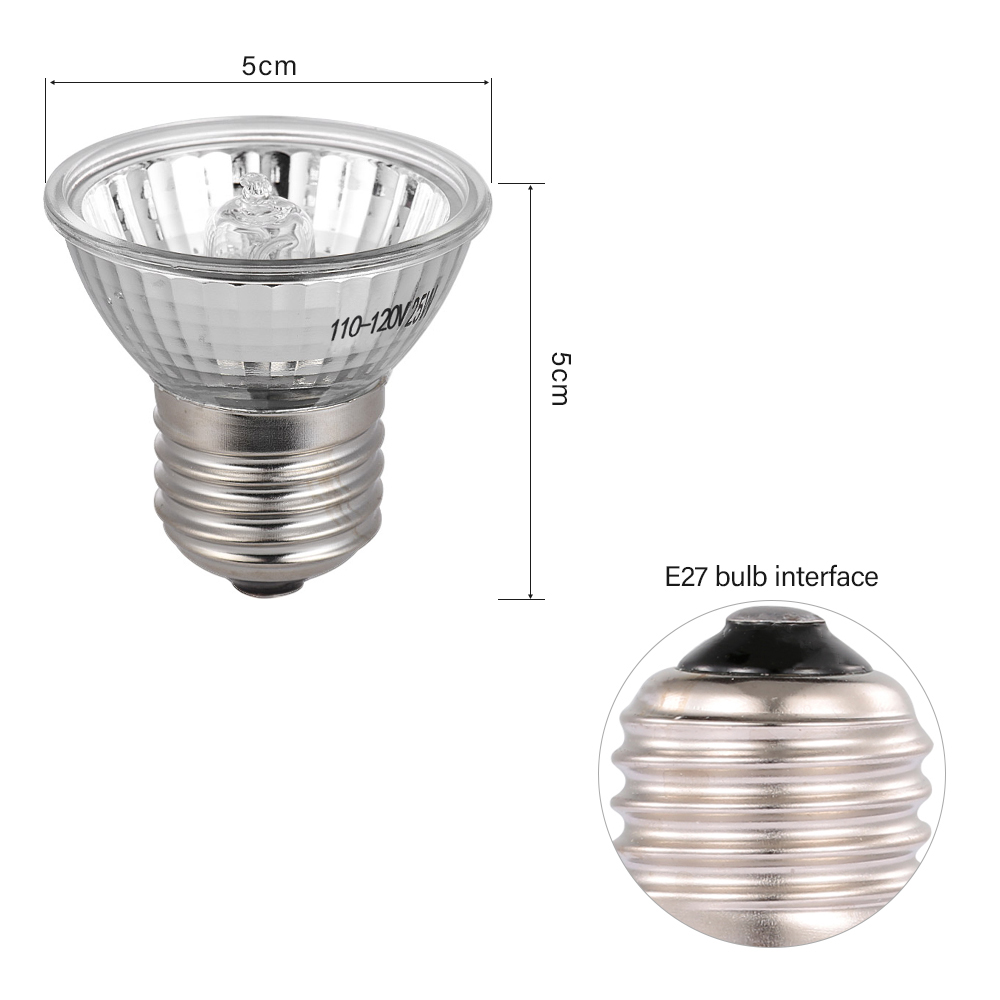 25W Halogen Heat Lamp UVA UVB  – Basking Bulb Halogen recenzja i cena