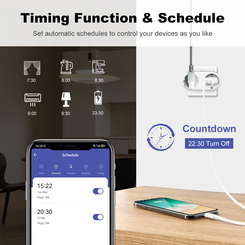 WiFi Smart Plug Dual Outlet 16 – Timer Dual Outlet recenzja i cena