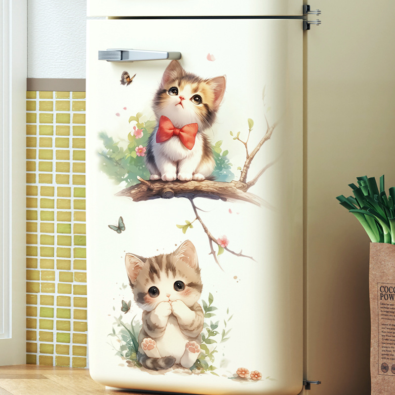 Kawaii Pastel Cat & Butterfly  – Pvc Panel Background recenzja i cena