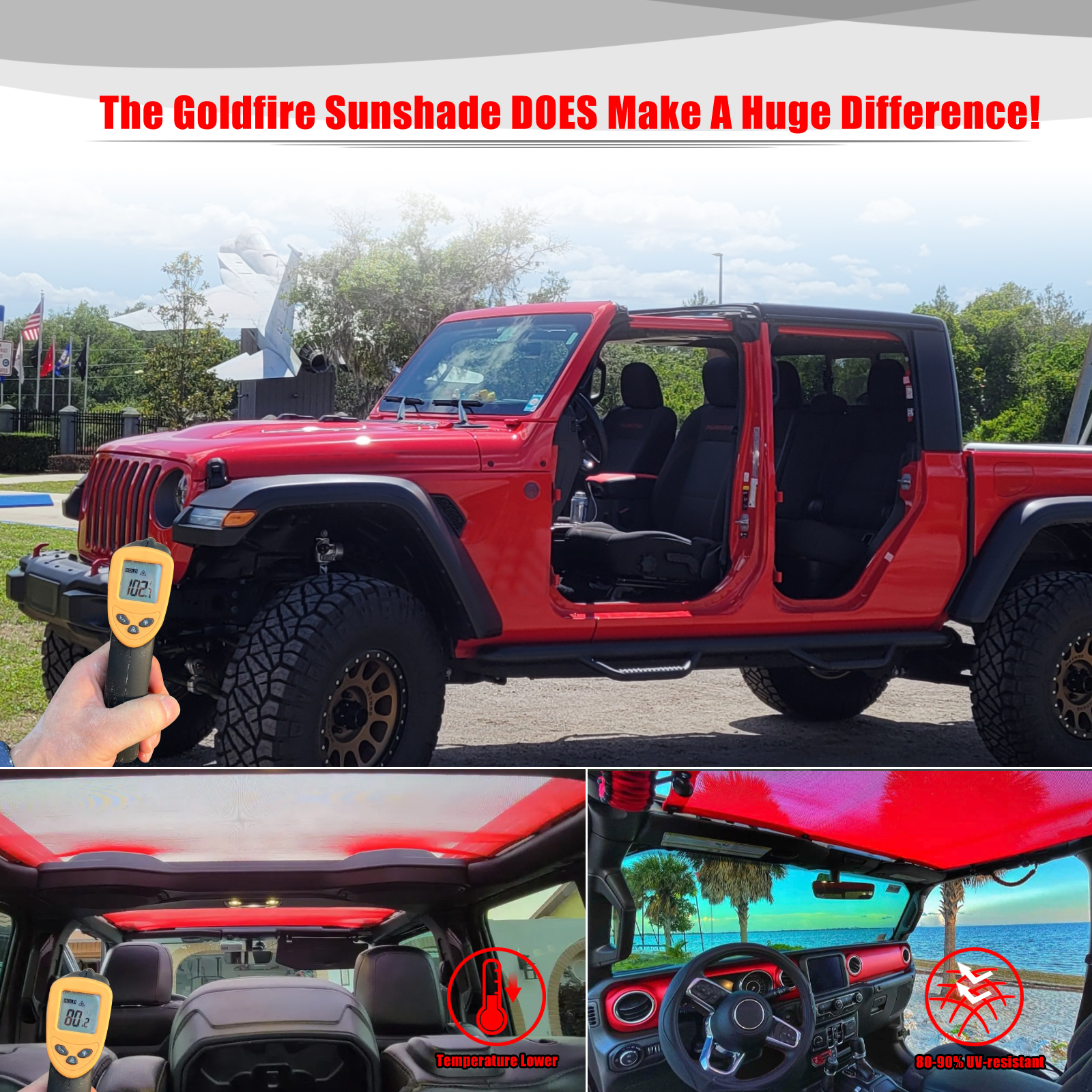 For Jeep Gladiator JT 4 Door A – Screen Top Mesh recenzja i cena