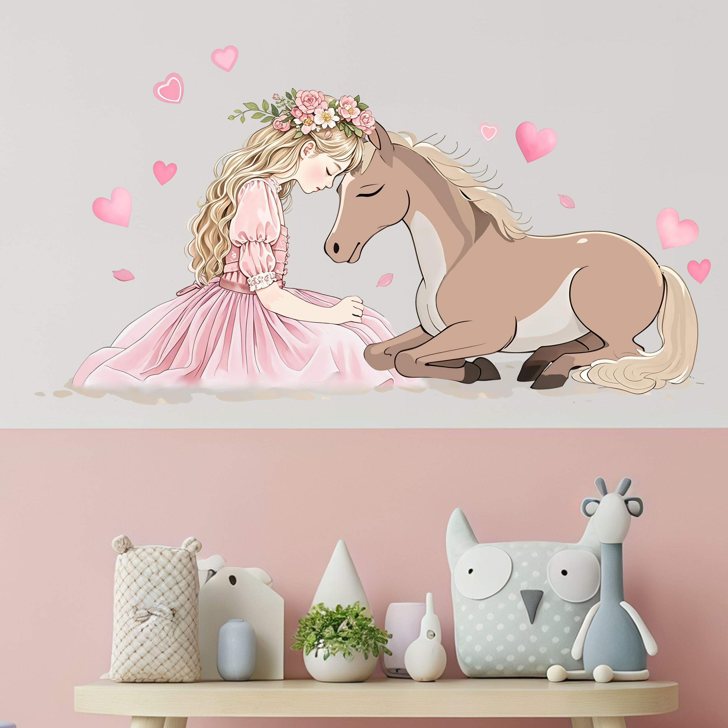 Romantic Horse Wall Stickers S – Pvc Panel Background recenzja i cena
