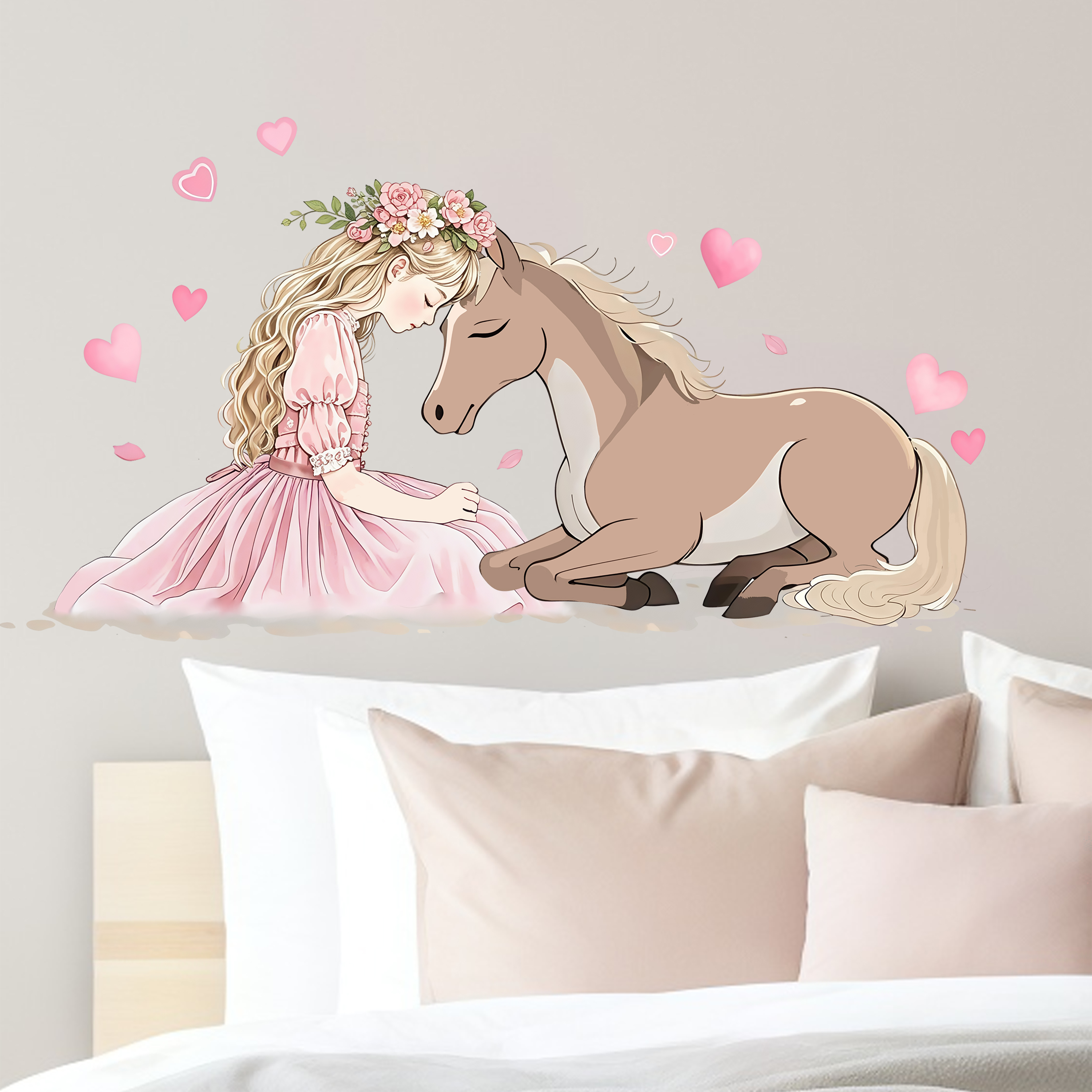 Romantic Horse Wall Stickers S – Pvc Panel Background recenzja i cena