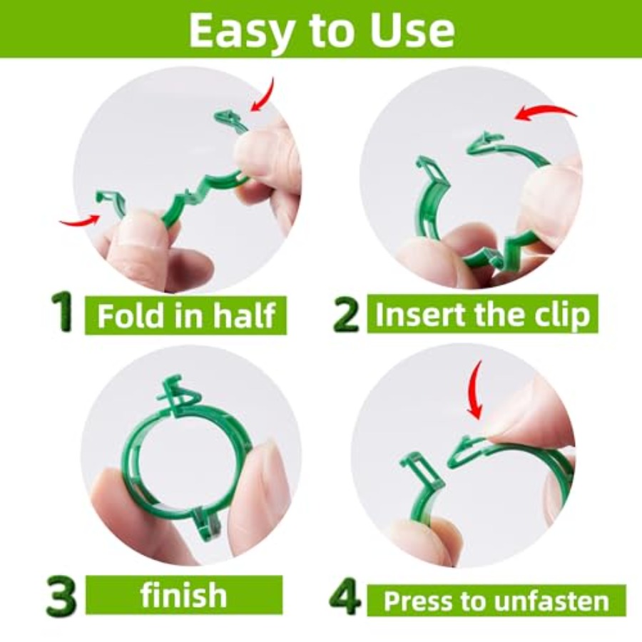 100 Pcs Plant Support Clips Pl – Vine Climbing Plastic recenzja i cena