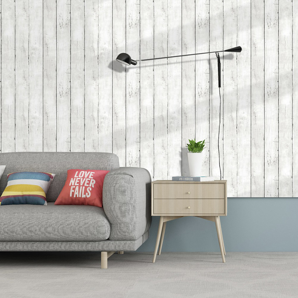 Retro White Wallpaper Wooden P – Pvc Panel Background recenzja i cena