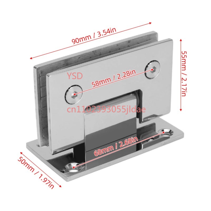 Frameless Glass Door Hinge 90  – Glass Door Hinge recenzja i cena