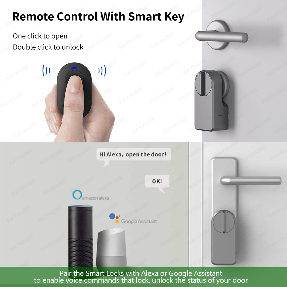 RAYKUBE A1 Pro Tuya BEL Smart  – Glass Door Hinge recenzja i cena