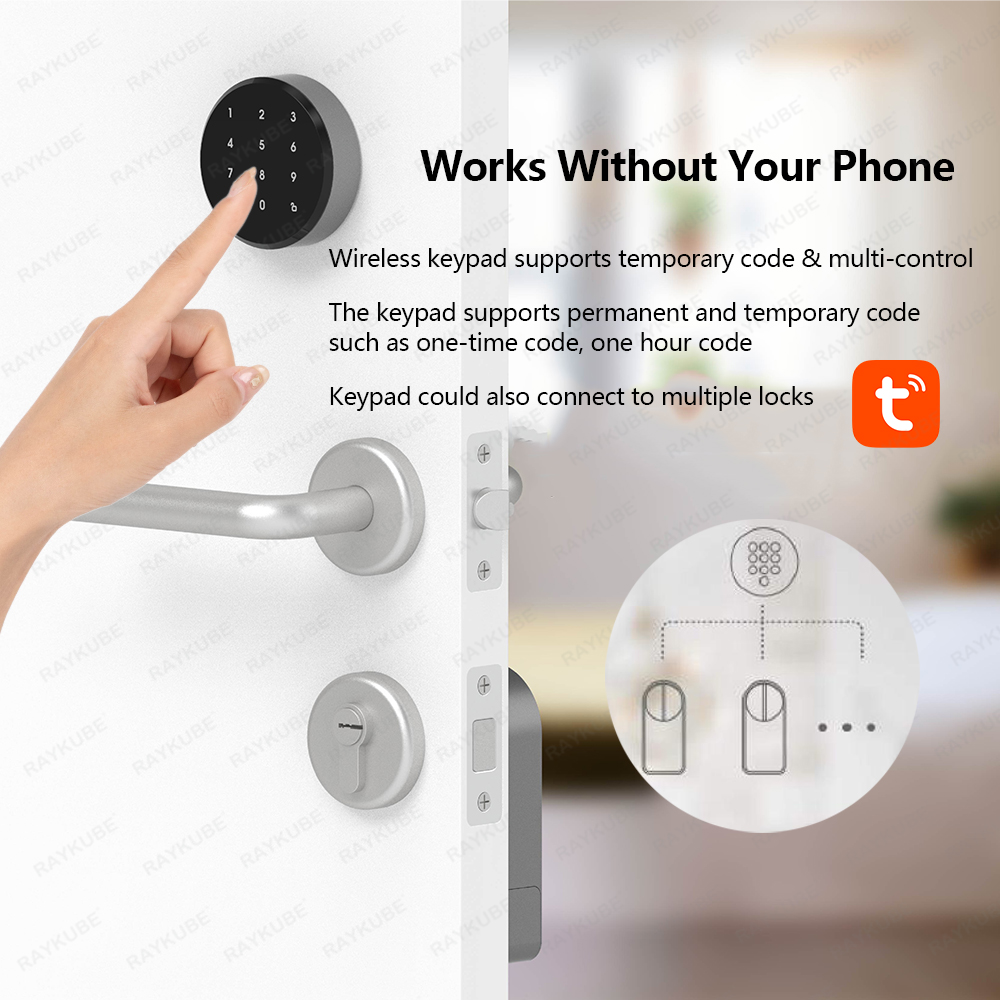 RAYKUBE A1 Pro Tuya BEL Smart  – Glass Door Hinge recenzja i cena