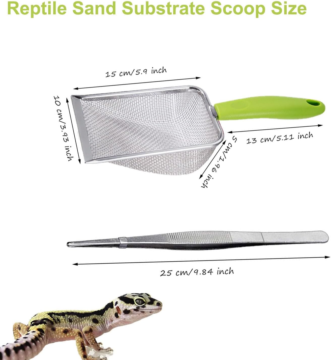 Reptile Sand Scoop Set - Fine  – Feeding Tong Stainless recenzja i cena