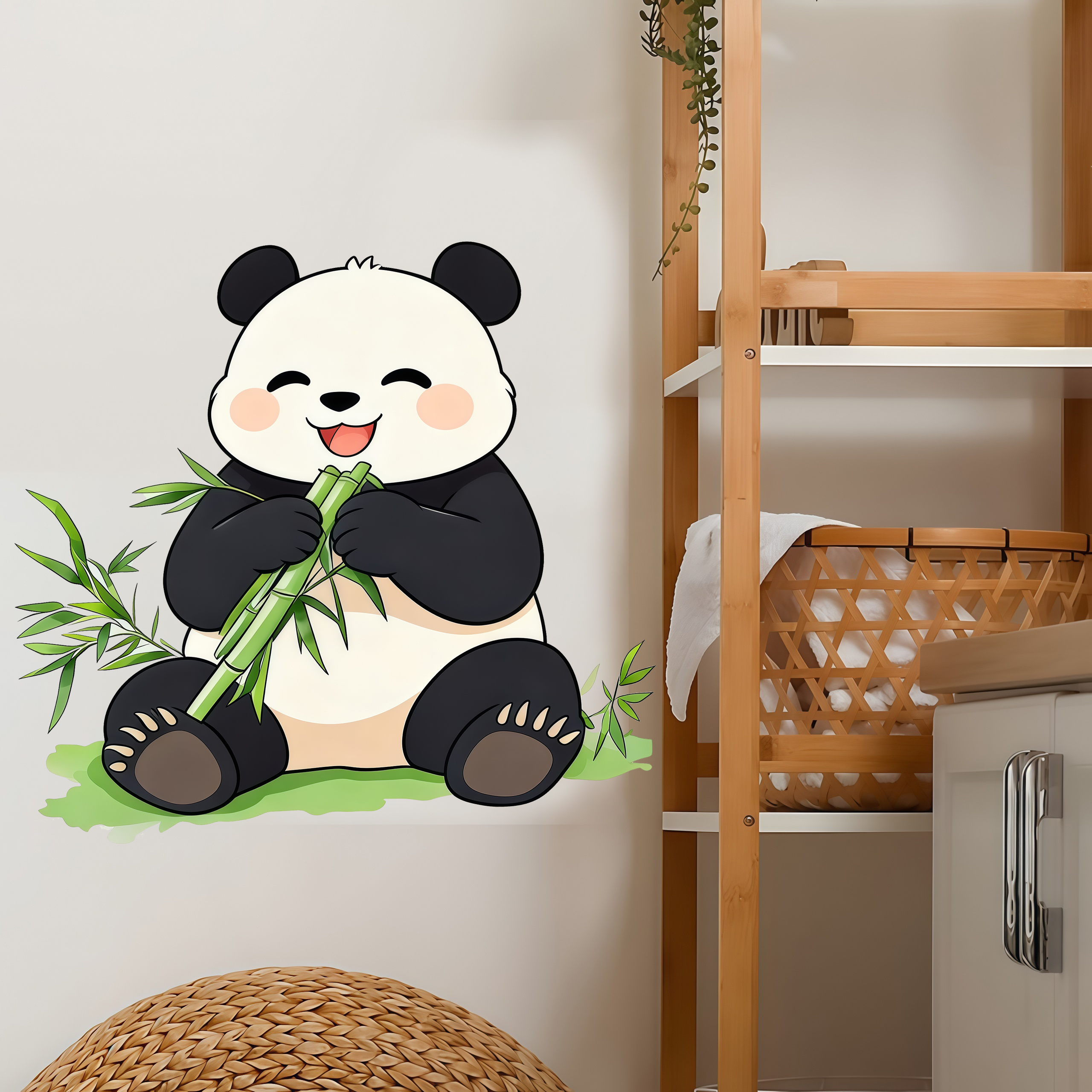 Bamboo And Panda Wall Decals S – Pvc Panel Background recenzja i cena