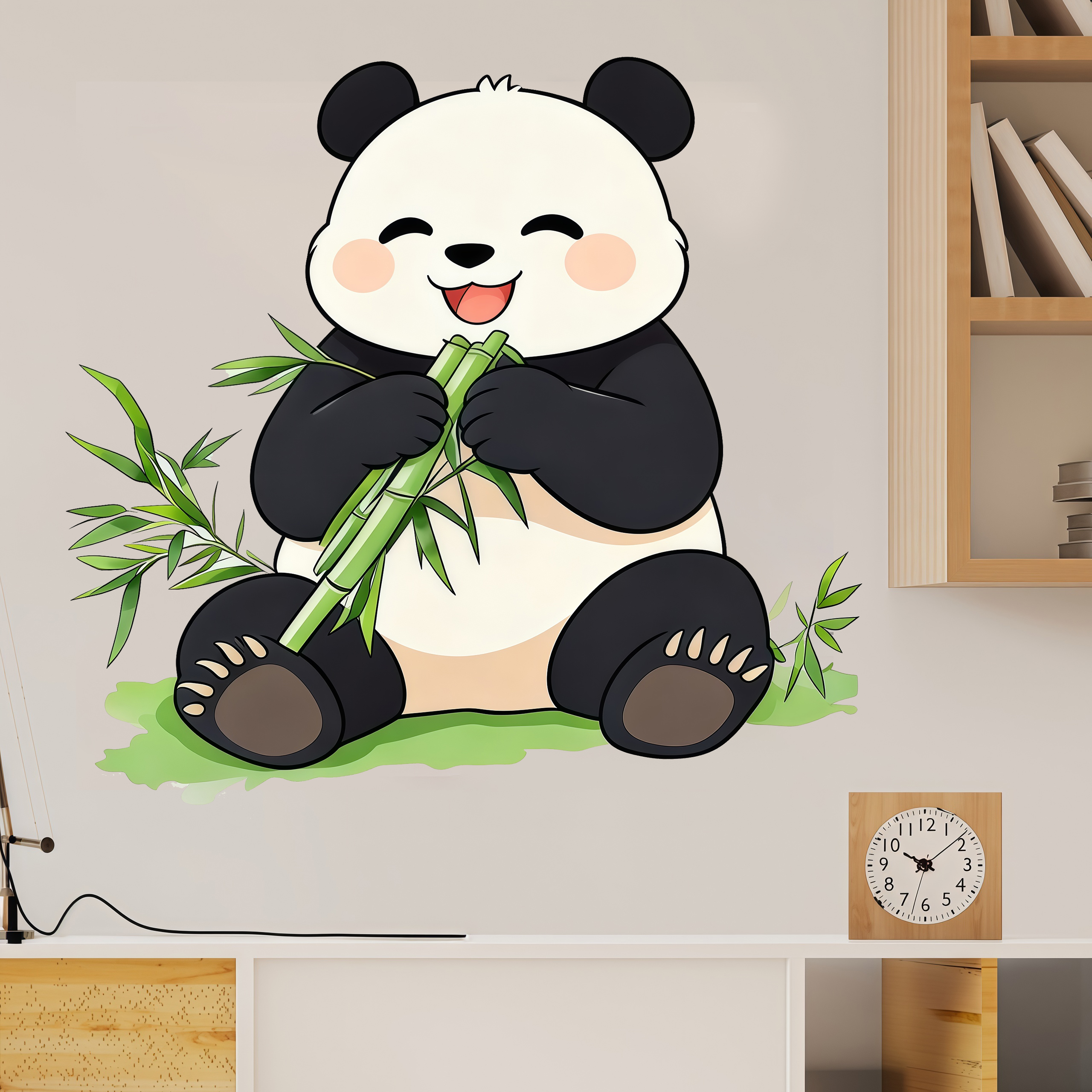 Bamboo And Panda Wall Decals S – Pvc Panel Background recenzja i cena