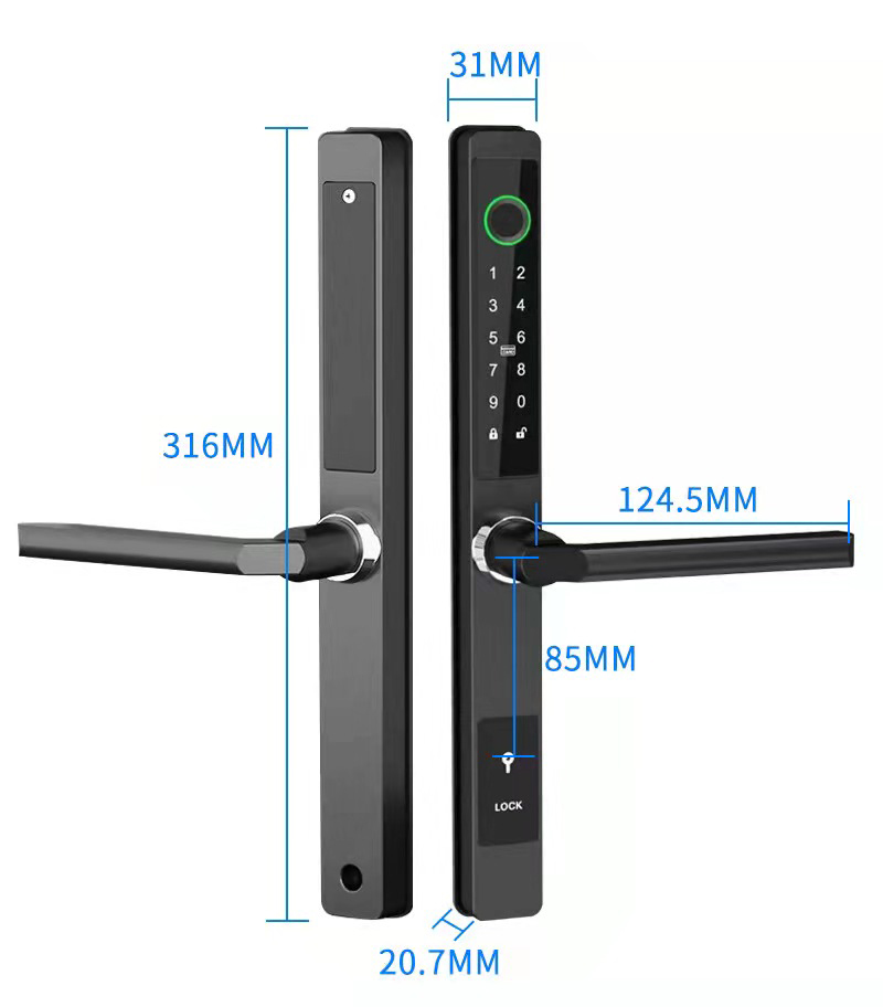 ZHDCOOKEY Biometric Digital Do – Glass Door Hinge recenzja i cena