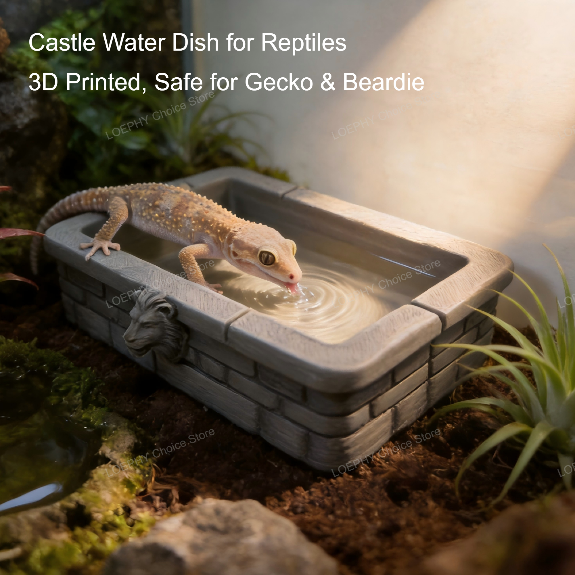 Reptile Water Bowl 3D Printed  – Water Dish Reptile recenzja i cena