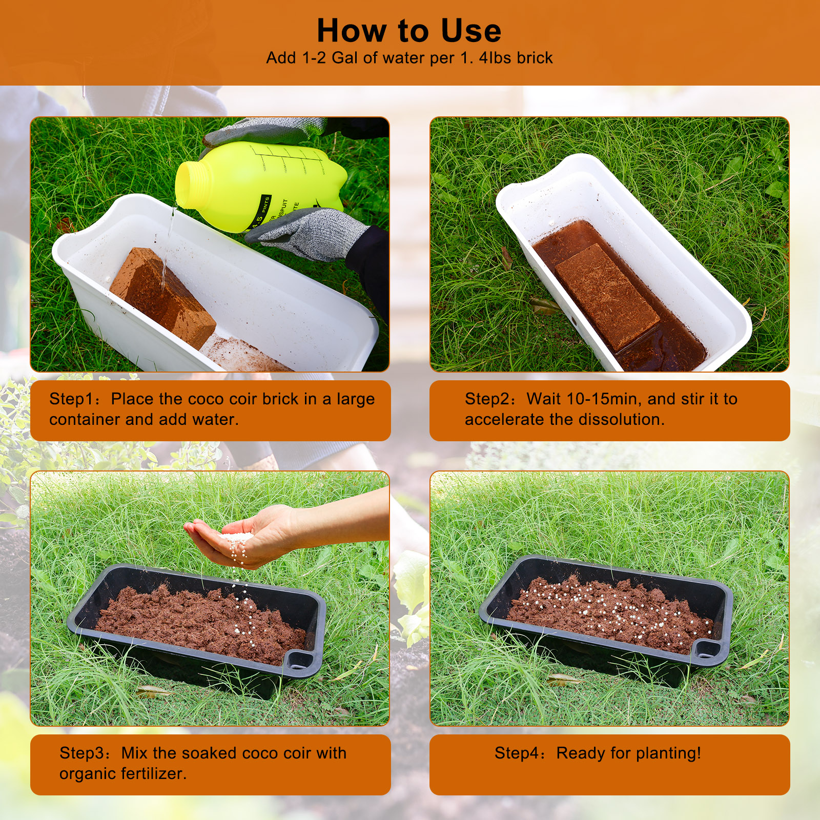 1 Pack Premium Coco Coir Brick – Substrate Coconut Fiber recenzja i cena