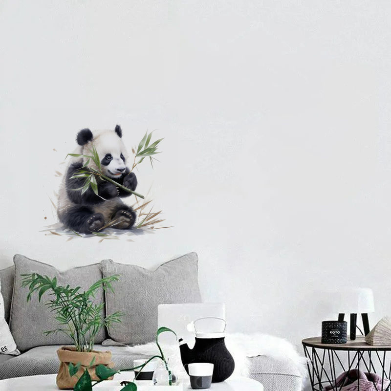 C76# Watercolor panda wall sti – Pvc Panel Background recenzja i cena